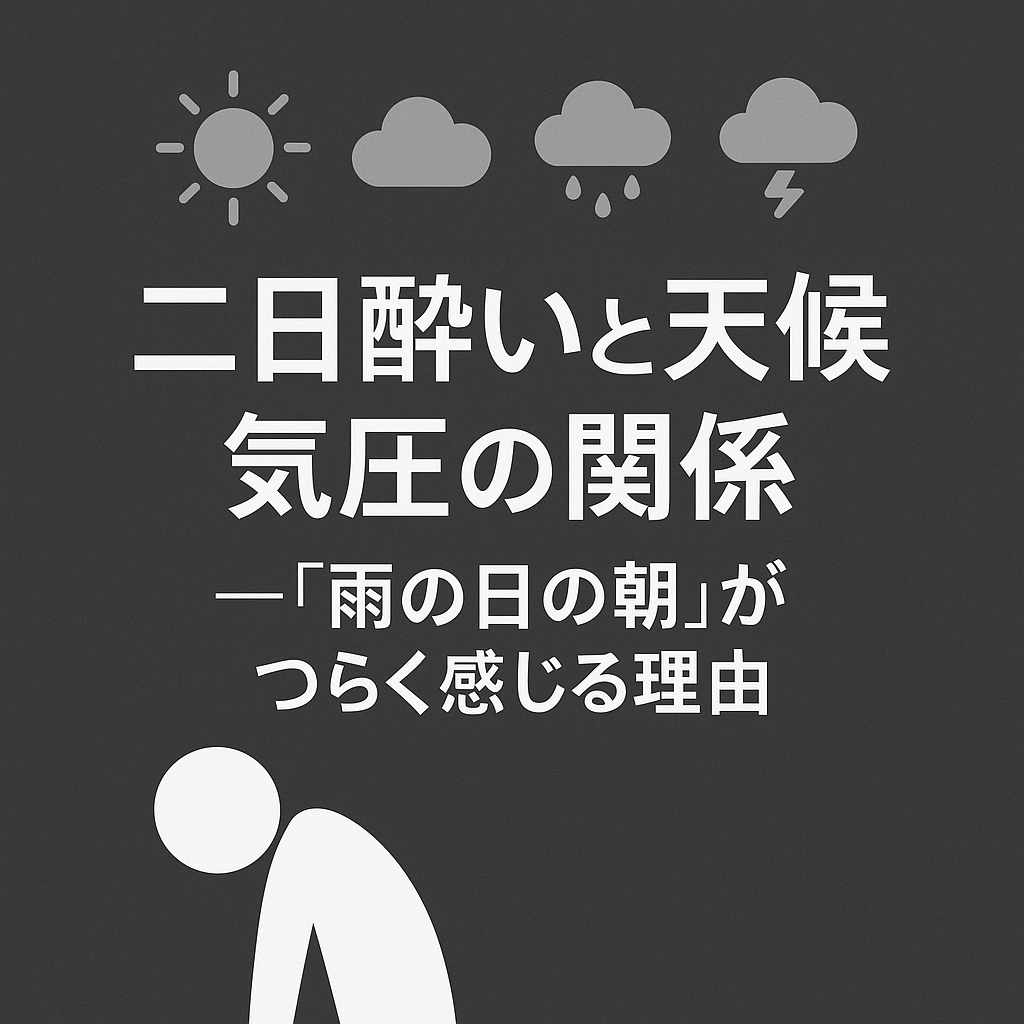 二日酔いと天候・気圧の関係