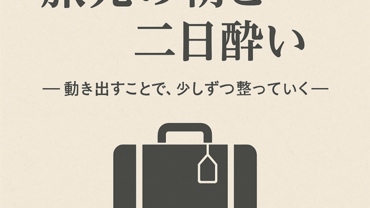 旅先の朝と二日酔いの関係